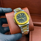 PP Gold with black dial with date