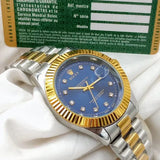 Rolex submariner Chain with rotating gold dial date just